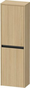 Duravit Halbhochschrank Ketho.2 in Beige mit 2 Türen und Glasfachböden, B/T/H: 40 x 24 x 132 cm - Bild 1