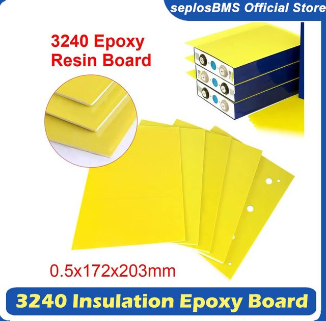 Epoxid Isolierplatte 3240 für LiFePO4 Batteriepacks H x B x T: 203 x 172 x 0,5 mm - Bild 1