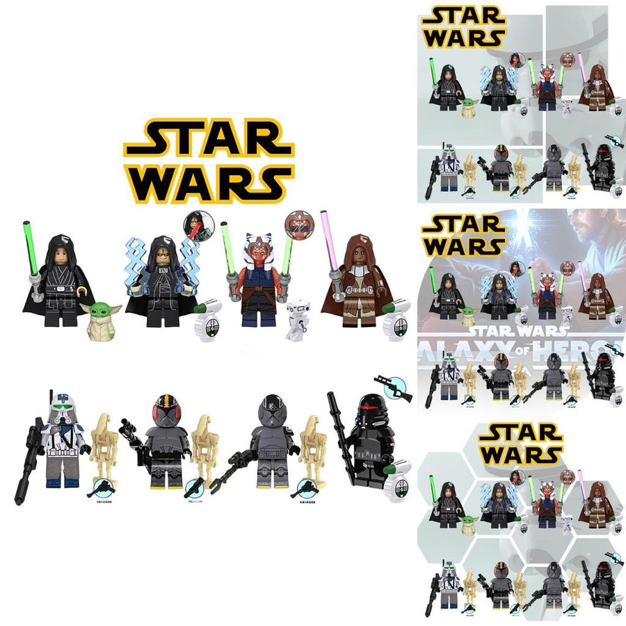 NovaGlade Star Wars Luke Skywalker Palpatine Legion Command Bausteine Figur Maske Set - Bild 5