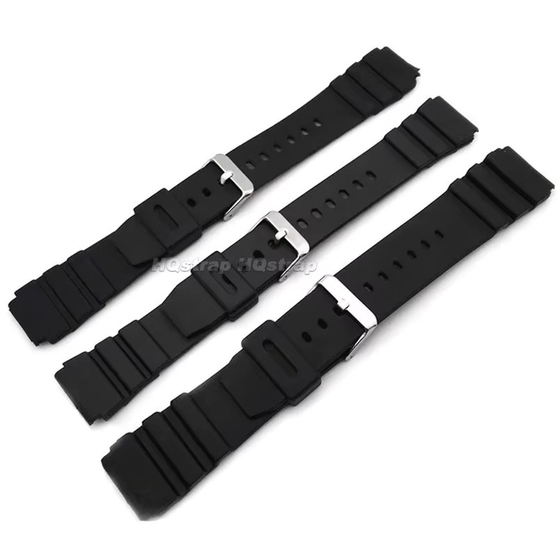 Casio Uhrenarmband Silikon, Schwarz, Unisex - Bild 2