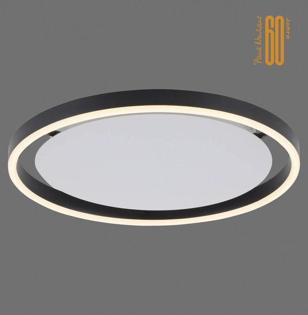 Just Light LED-Deckenleuchte Ritus in Anthrazit, dimmbar, Durchmesser: 39 cm - Bild 1