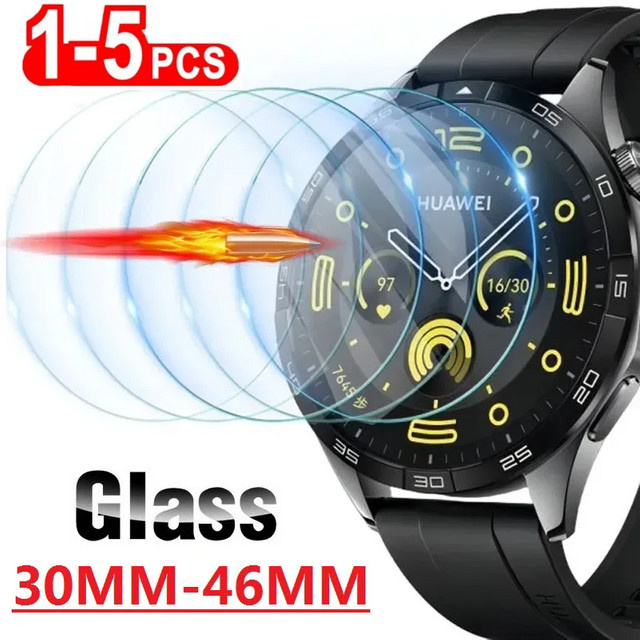 Uhrenglas-Displayschutz Glas, Schwarz, Unisex - Bild 1