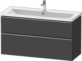 Duravit Waschtischunterschrank D-Neo in Grau Matt mit 2 Türen, B/T/H: 118,4 x 45,2 x 62,5 cm - Bild 1