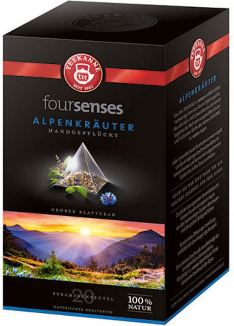 Teekanne Alpenkräuter, Kräutertee, koffeinfrei, 20 Stück - Bild 1