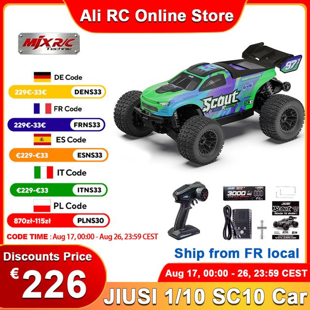 JIUSI RC Auto 4WD, ferngesteuert, 1/10 Maßstab - Bild 1