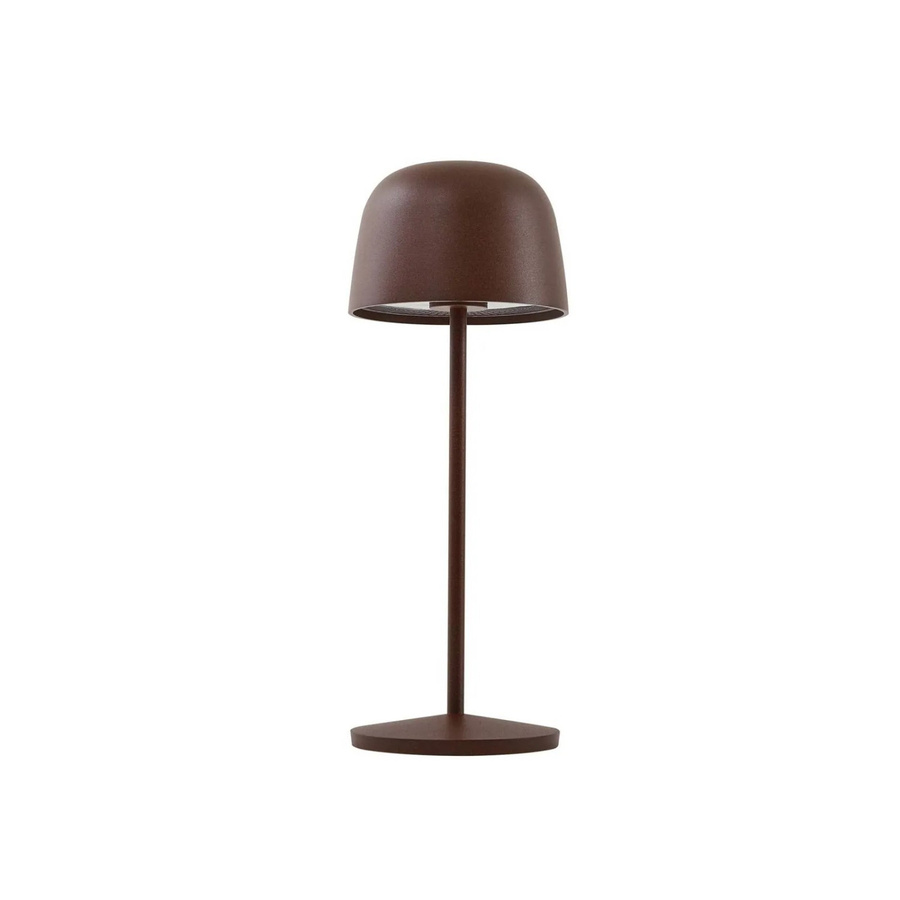 Lindby LED Arietty Tischleuchte Braun aus Aluminium dimmbar mit Akku - Bild 2