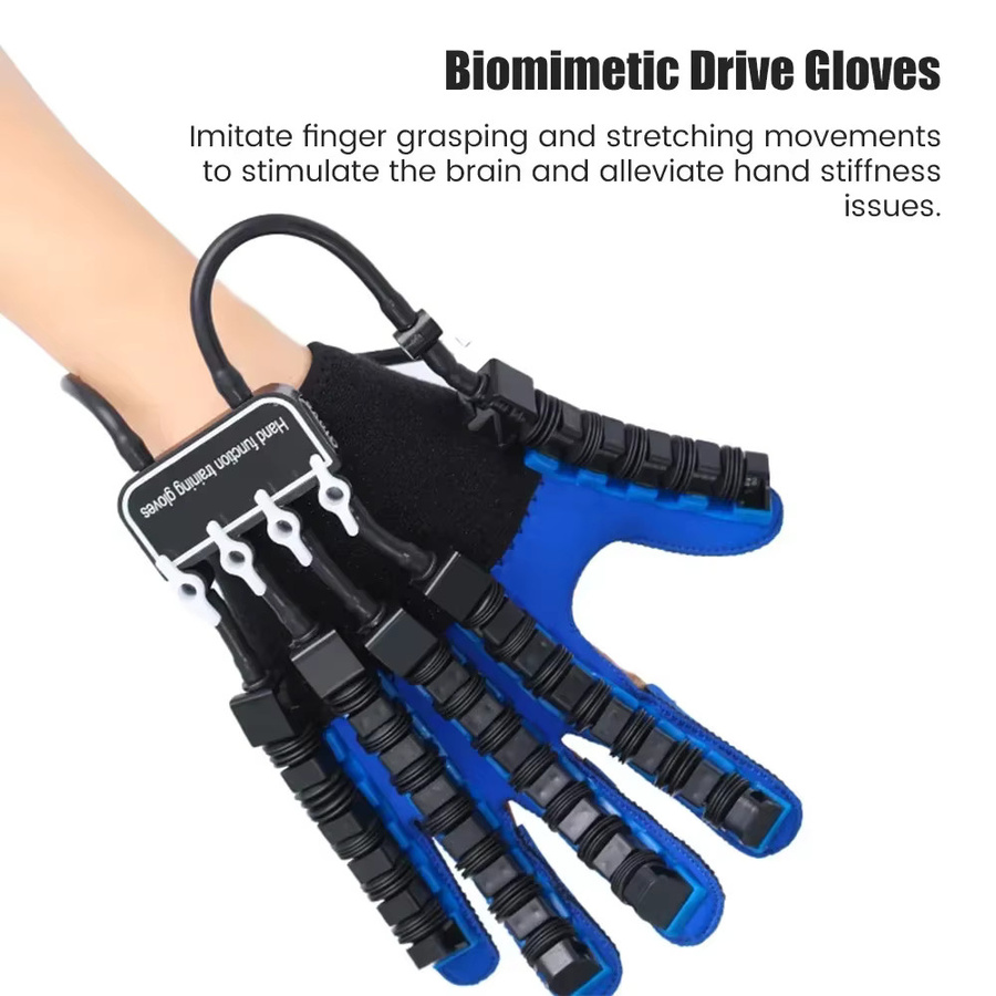 JBMBHC Massagehandschuhe, Roboter-Rehabilitationshandschuhe, blau - Bild 2