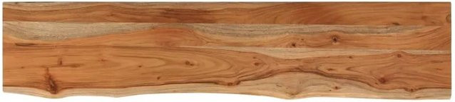 vidaXL Tischplatte aus Massivholz Akazie in Braun, Rechteckig mit Baumkante, B/T/H: 180 x 30 x 3,8 cm - Bild 1