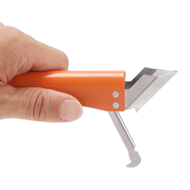 Meterk 4-in-1 Dichtstoff-Finishing-Werkzeug aus Edelstahl mit 5 Silikonspitzen in Orange - Bild 2