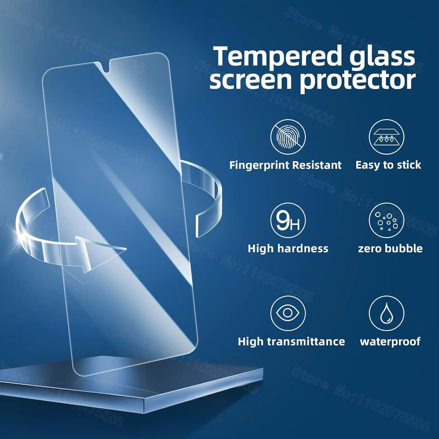 Hochauflösender Displayschutz aus gehärtetem Glas für Samsung Galaxy S21 S22 S23 S24 S25 S26 Ultra Plus FE Edge in Transparent - Bild 3