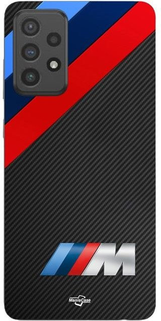 Handyhülle Maniacase für Samsung Galaxy A73 aus Silikon in Schwarz mit BMW M Power Logo - Bild 1