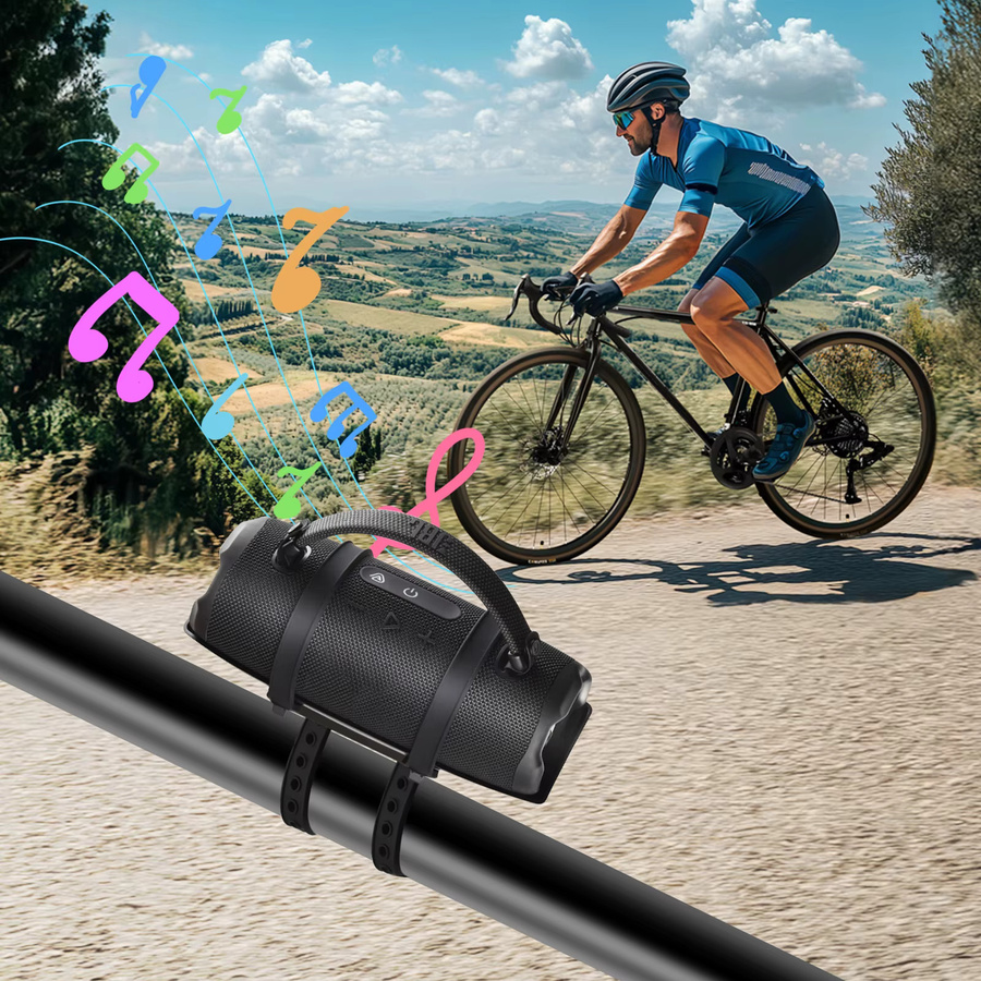 Tragbare Fahrrad-Lautsprecherhalterung in Schwarz für JBL Charge 5 und Charge 6 - Bild 2