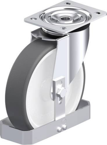 Blickle L-POTH 200G-FS Stahlblech-Lenkrolle in Grau und Weiß mit 200 mm Rad-Durchmesser und 400 kg Tragfähigkeit - Bild 1