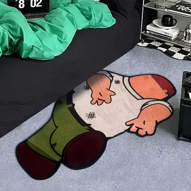 VIKAMA Parody Home Mat rutschfeste und geräuschreduzierende Fußmatte aus Polyester in Multicolour B/T: 80,0 x 50,0 cm - Bild 2