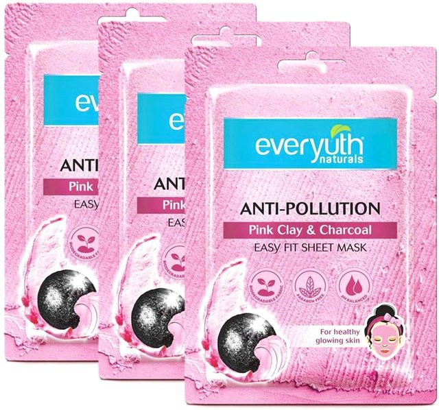 Everyuth Naturals Anti-Pollution Tuchmaske mit Aktivkohle, 25 ml - Bild 1