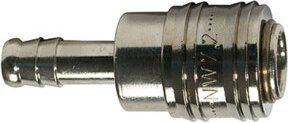 Riegler Schnellverschlusskupplung connect line Messing NW 7,2 mit Tülle LW6 in Silber - Bild 1