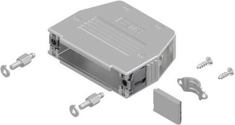 Conec SnapLock 16-003220E D-SUB Gehäuse, 25 Polzahl, Kunststoff metallisiert, Farbe: Silber - Bild 1