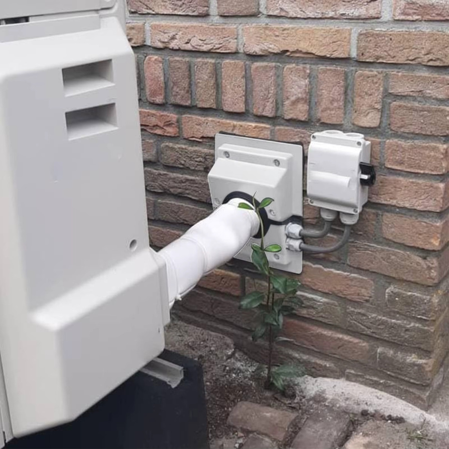 Fdit HVAC Wandpenetrationslinien-Set mit weicher Dichtung für Klimaanlagen in Weiß - Bild 5