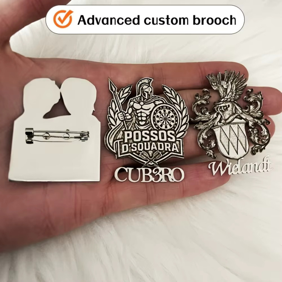 RetroGem Brosche Edelstahl, personalisiert - Bild 2