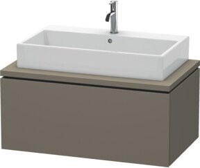 Duravit Waschtischunterschrank L-Cube in Grau Matt mit einer Auszug, B/T: 92 x 54,7 cm - Bild 1