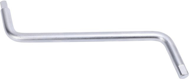 Igeteck Ölwanne Ablassschlüssel S-Typ aus Metall in Weiß und Silber mit 8mm und 10mm Vierkantantrieb für Motoren - Bild 1