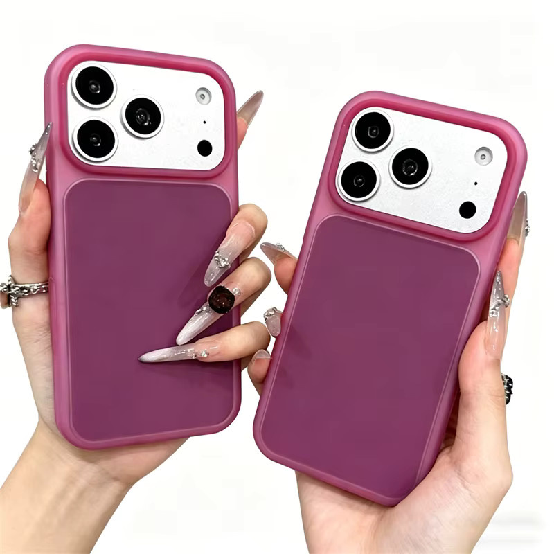 SUNWARD Stoßfeste Silikon Schutzhülle für Apple iPhone 17 16 15 Pro Max in Pink mit mattem Candy Jelly Finish - Bild 6