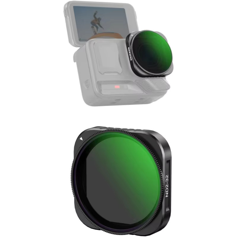 NEEWER Variabler ND2-32 Filter für Insta360 Ace Pro und Insta360 Ace Pro 2 Action-Kamera, Schwarz - Bild 6
