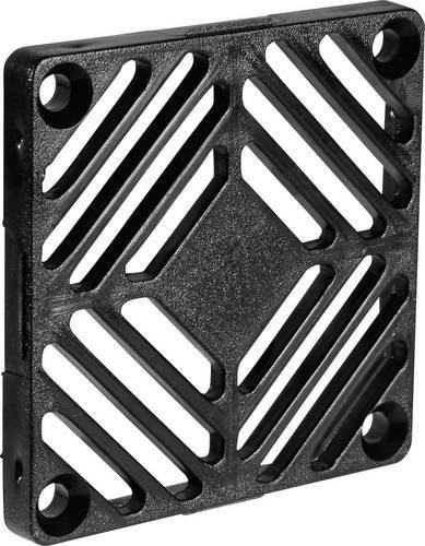 SEPA FG92K Lüftergitter aus Kunststoff in Schwarz, B/H/T: 9,2 x 9,2 x 0,55 cm - Bild 1