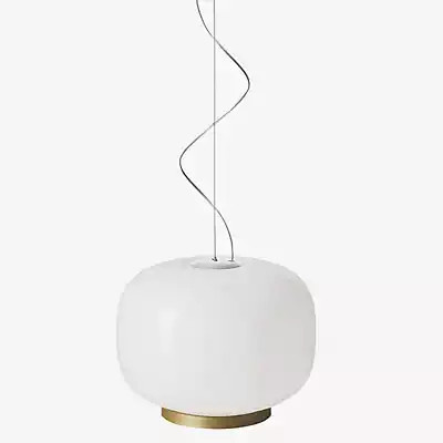 Foscarini Chouchin Reverse Pendelleuchte in Weiß mit Gold/Messing-Details - Bild 1
