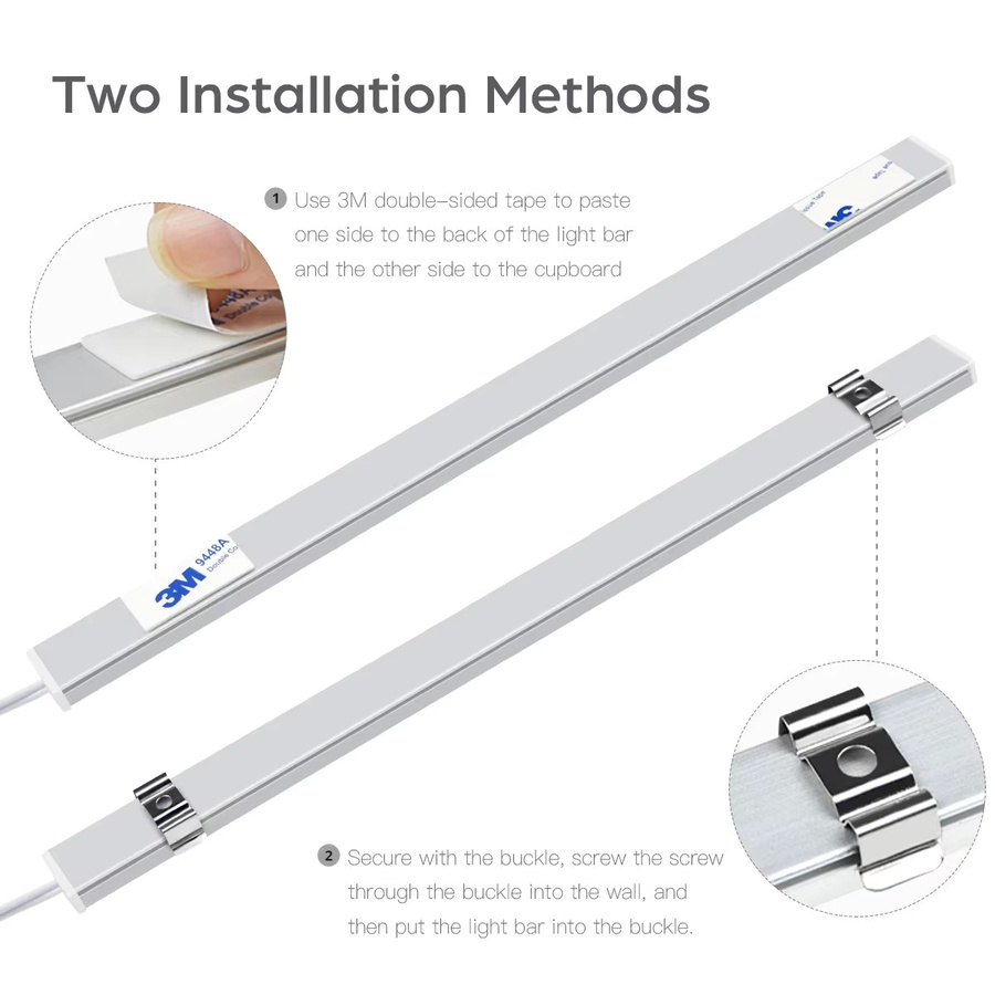 Gyarfas Smart Tuya Zigbee LED-Leuchtbalken, Linear Surface Bar in Weiß, Warmweiß, Kompatibel mit Alexa und Google Assistant, Breite: 40 cm - Bild 5