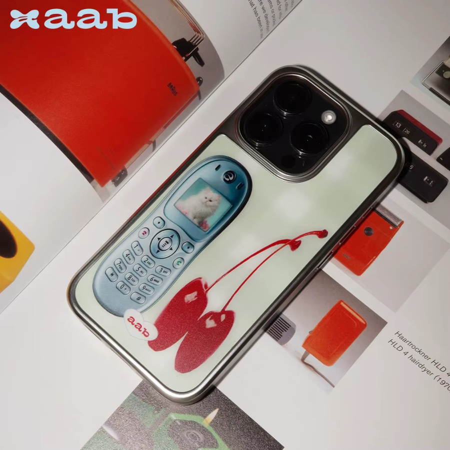 DecoPhone Millennium Call Y2K Handyhülle in Schwarz, stoßfest mit Rand für iPhone 17, 16, 15 und 14 Pro Max - Bild 3