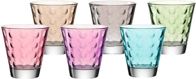 Leonardo Optic Wassergläser Multicolour 6er Set, 215 ml pro Glas - Bild 1