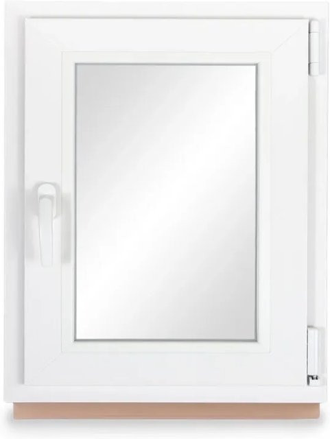 Neruli Kellerfenster Kunststoff Weiß Dreh-Kipp mit 3-fach Glas und grauer Dichtung B/H: 60 x 75 cm - Bild 1