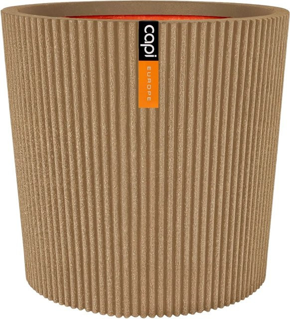 Capi Europe Blumentopf Konisch Groove NL in Beige mit Durchmesser: 45 cm und Höhe: 41 cm - Bild 1