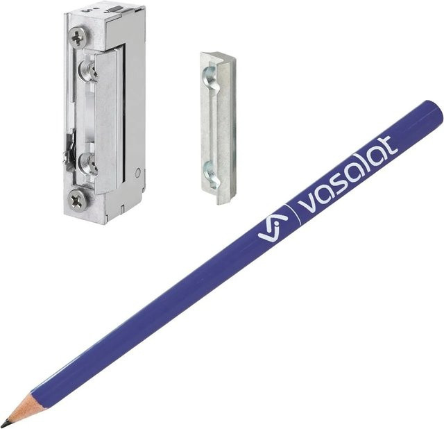 vasalat Set EffEff Türöffner 118E FaFix Elektrischer Türöffner mit Aufschraubstück 118.580 in Silber - Bild 1