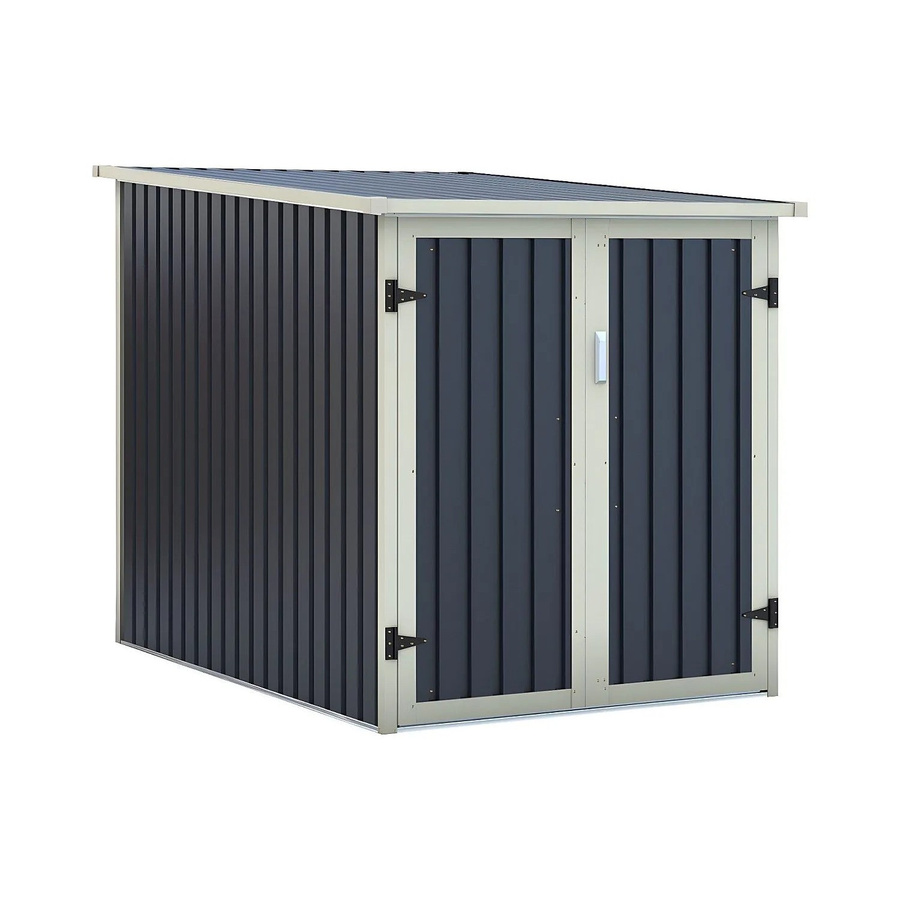 Vente-unique Fahrradbox Niki aus Stahl in Anthrazitgrau, Breite: 128 cm - Bild 2