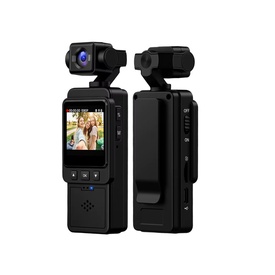 Podofo 1080P Sport-Taschenkamera mit 1,54 Zoll Mini-Objektiv, 180 Grad drehbarem WLAN-Videoaufzeichnungskamera und Bewegungserkennung in Schwarz - Bild 7