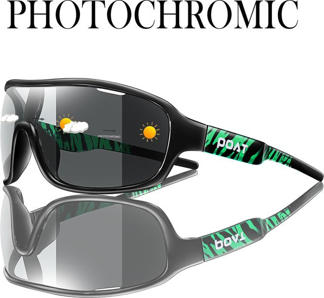 POAT BRAND Sportsonnenbrille Photochrome, Vollrand, Kunststoff, Unisex - Bild 1