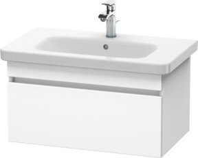 Duravit Waschtischunterschrank DuraStyle in Weiß, wandhängend mit 1 Auszug, B: 73 cm, T: 44,8 cm, H: 39,8 cm - Bild 1