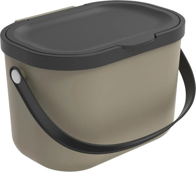 Rotho Bioabfallbehälter Albula 3,2 Liter in Cappuccino/Beige - Bild 1