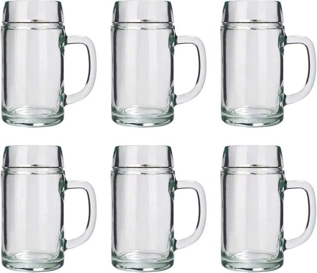 Stölzle Oberglas Bierglas Set Styria, 6er-Set, transparent, 1 Liter pro Glas - Bild 1
