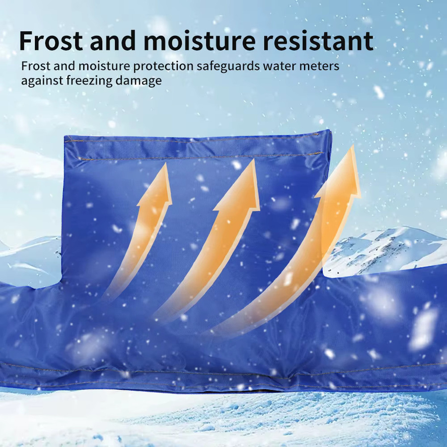 TNCE Winter-Frostschutz-Abdeckung für Wasserzähler aus isoliertem Polyester in Blau - Bild 4