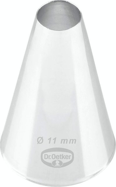 Dr. Oetker Tüllen-Manufaktur Lochtülle aus Edelstahl in Silber mit Ø 11 mm - Bild 1