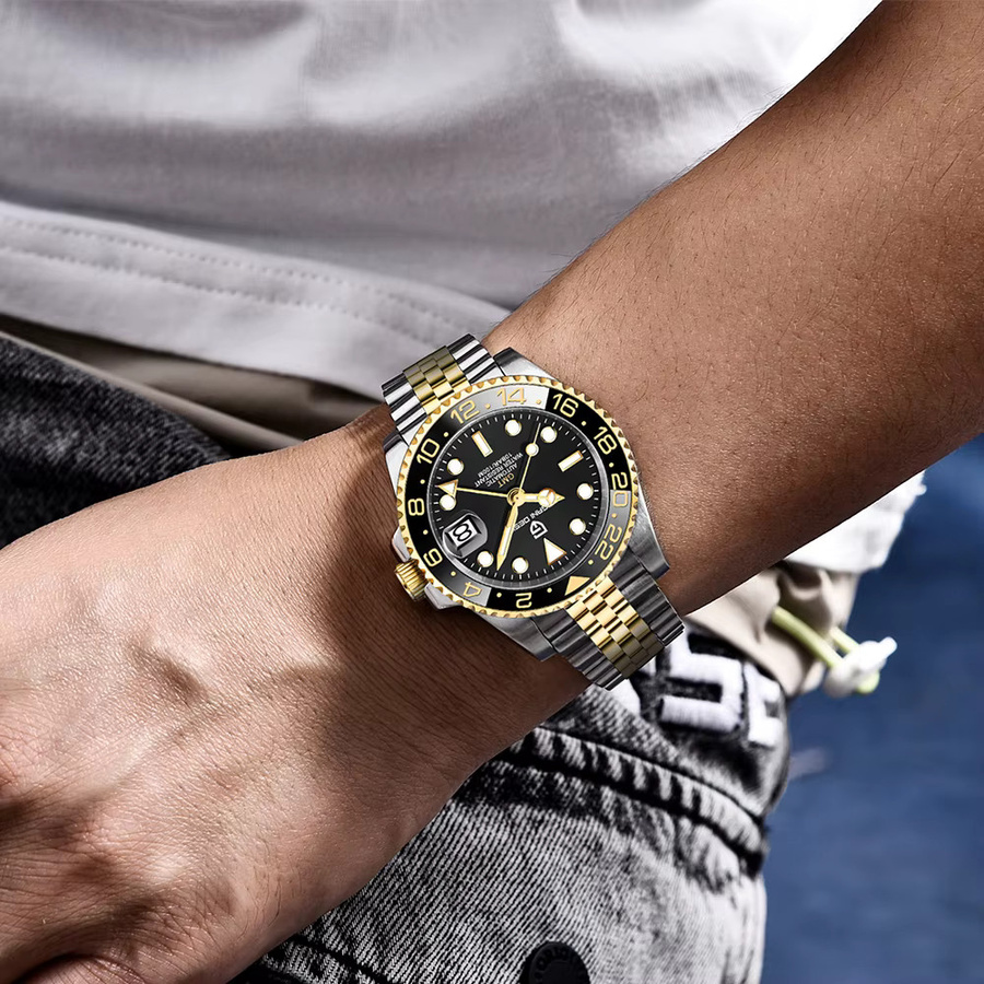 Pagani Design GMT-Uhr, Automatik, Edelstahl, Saphirglas, Herren - Bild 4