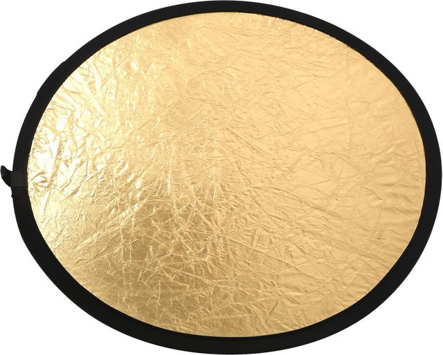 Andoer 2 in 1 Fotografie Beleuchtung Reflektor, tragbar und zusammenklappbar, beige, Durchmesser: 60 cm - Bild 1
