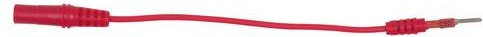 KS Tools Verbindungskabel Buchse 4mm auf 2mm Prüfadapterstecker flach in Rot - Bild 1