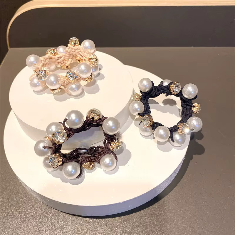 Paux Perlen-Haargummis, Glitzer-Strass-Dekor, Damen - Bild 3