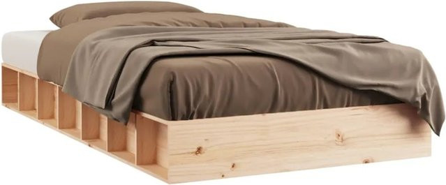 vidaXL Massivholzbett aus Kiefer in Braun, B/T/H: 90 x 200 x 108 cm - Bild 1