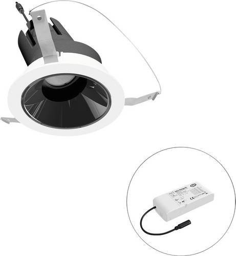EVN LED-Deckenstrahler weiß rund einbaubar modern - Bild 1