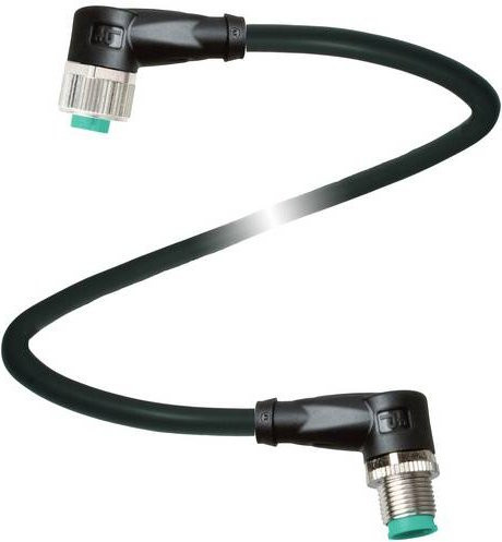 Pepperl+Fuchs 230057 Sensor-Aktor-Steckverbinder konfektioniert, Farbe: Schwarz, Länge: 5 m, Polzahl: 4 - Bild 1